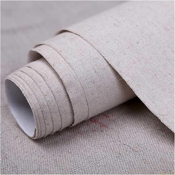 Canvas Roll 5M One Roll Linen Blend Primed Professional Blank Canvas Layer Oil Painting Canvas Waterproof Linen Art Supplies for Artist Canvas Roll
