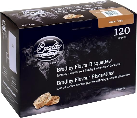 Bradley Smoker Bisquettes, Maple Special Blend, 120 Pack