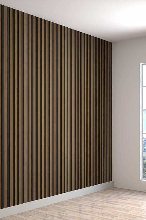 Duvar Kağıdı 3 Boyutlu Çizgiler Desenli Silinebilir Tekstil Duvar Kağıdı, 250 x 125, 2023-944-15