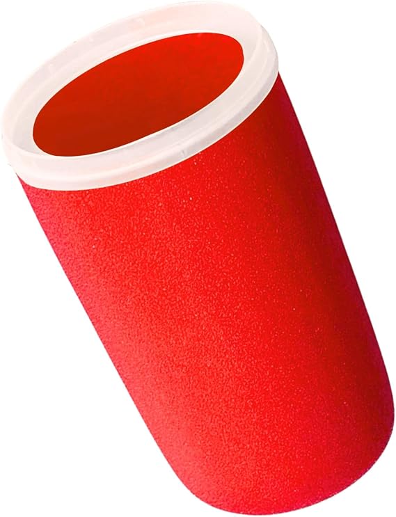 Red Foam Pop Filter for Shure SM7B Microphone, Noise-Reducing Windscreen Popfilter with Rainbow Retainer Ring