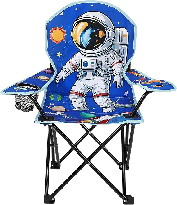 KABOER Kids Outdoor Folding Camping Chair with Cup Holder Carrying Bag