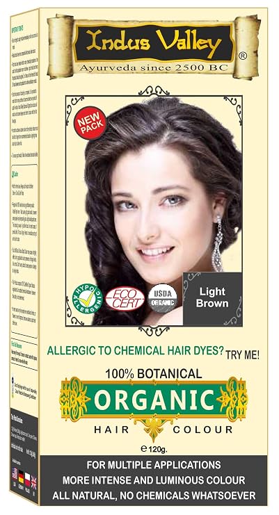 Indus Valley 100% Herbal Hair Dyes (Light Brown)