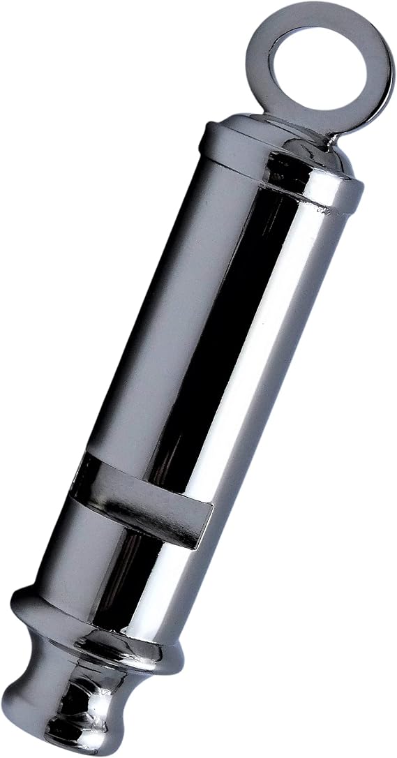 Mil-Tec British London Police Bobby ww1 Nickel Plated Iconic High-Pitched Loud Easy to Blow Survival Whistle