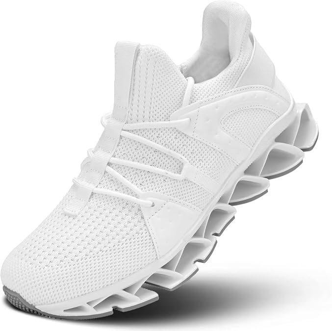 Mens Walking Blade Shoes Slip on Fashion Running Tennis Sneakers Non Slip Breathable Mesh Casual Sport