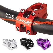 Mountain bike stem - durable lightweight alloy bike stem, The stem is suitable for most bicycles, road bikes, mountain bikes, BMX bikes, fixed gears, and other bicycles (Red)