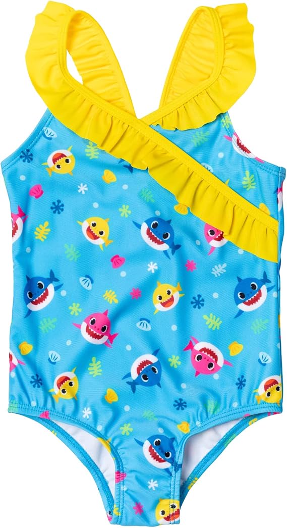 Baby Shark Crossover One Piece Bathing Suit Infant to Toddler