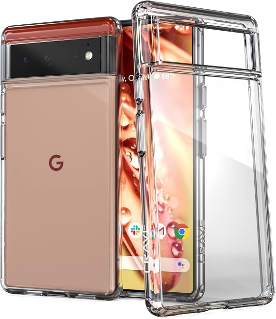 Crave Clear Guard for Pixel 6 Case, Shockproof Clear Case for Google Pixel 6