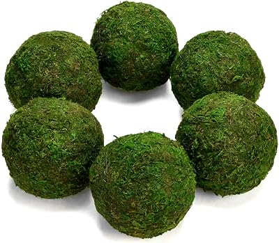 Farmoo Moss Balls Preserved All Natural, 3.5-Set of 6 Natural Green