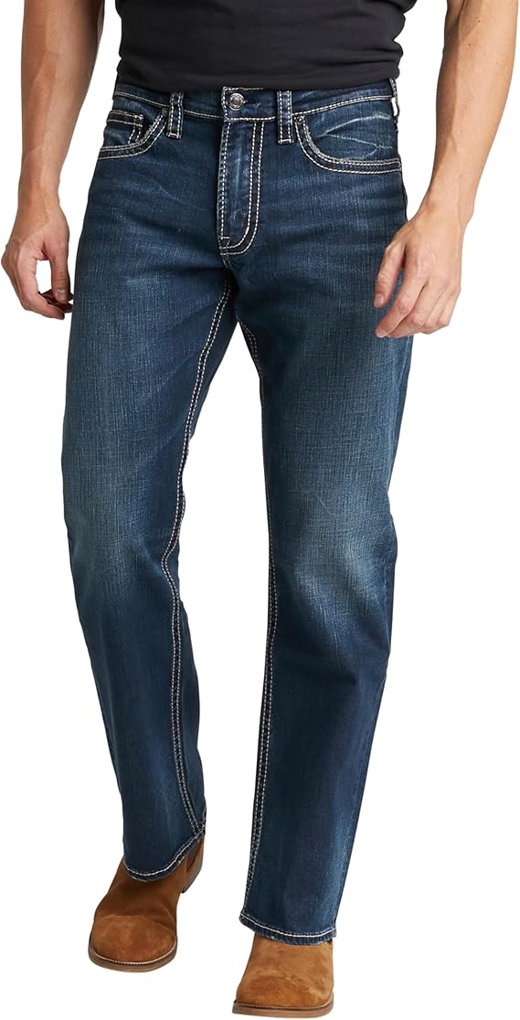 Silver Jeans Co. Men's Zac Relaxed Fit Straight Leg Jean - Legacy