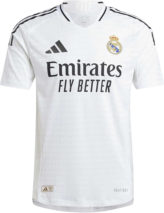 adidas Real Madrid Mens Authentic Jersey 2024/25 (US, Alpha, 3X-Large, Regular, Regular, White)
