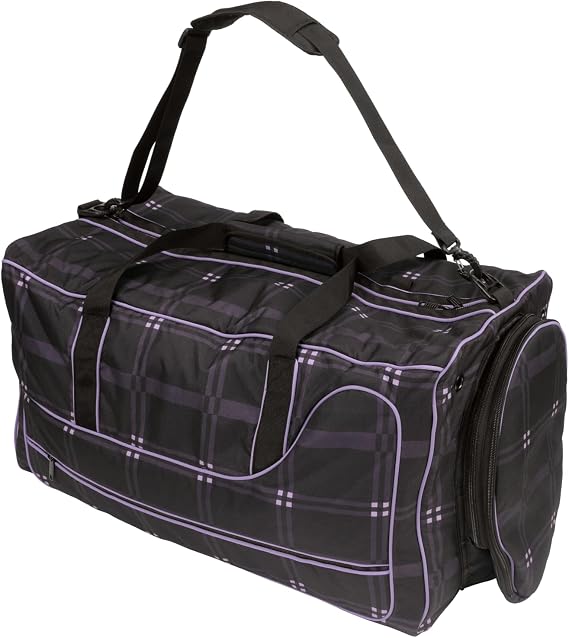 Chestnut Bay Essential All Purpose Duffel Bag (Black Plaid)