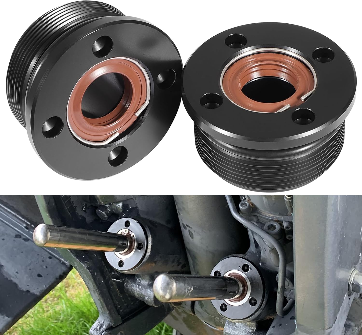 Yoursme 2 PCS Trim Cap Cylinder with Seals for Yamaha 200-300 HP 61A-43821-00-00