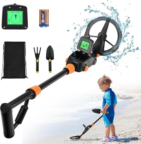 Metal Detector Kids, Metal Detectors with LCD and SOUND Indication,High Accuracy Lightweight Metal Detector with Waterproof Search Coil for Kids or Beginners to Treasure Seeking Gold Digger