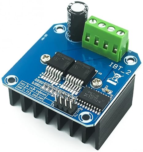 BTS7960 DC Motor Driver Compatible with 43A High Current Dual H-Bridge Motor Controller Board Module for Arduino
