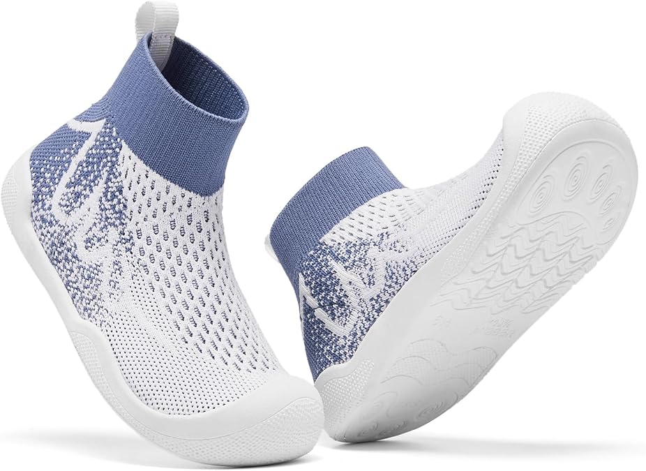 Children's Socks Wrestling Shoes Breathable and Non Slip Tennis Shoes Barefoot Sneakers with Arch Support and Toe Protection Washable Size:6-12