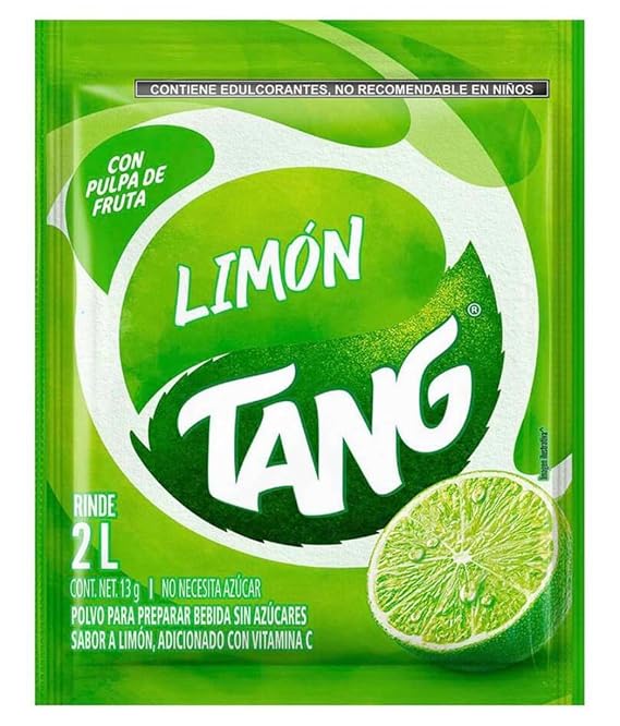 3 X Tang Limon Flavor No Sugar Needed Makes 2 Liters of Drink 15g From Mexico