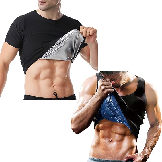 Sauna Vest for Men (L/XL) & Sauna Shirt for Men (L)