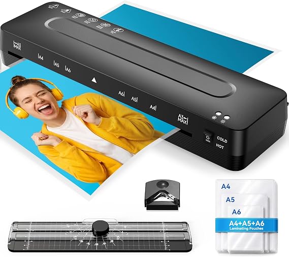 MAXDONE Laminator Machine 11x17-4-in-1 Thermal Cold Laminator 13 Inch