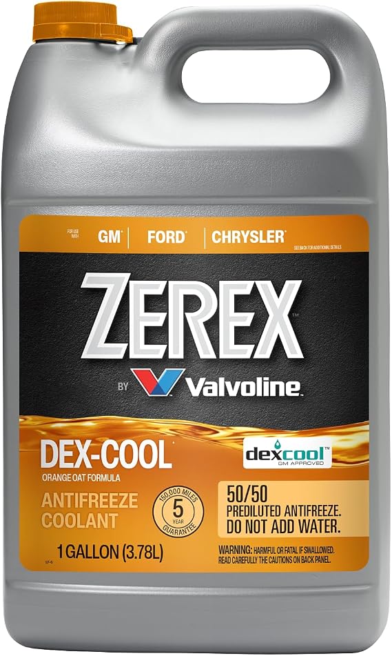Zerex Dex-Cool 50/50 Ready-to-Use Antifreeze Coolant 1 Gallon