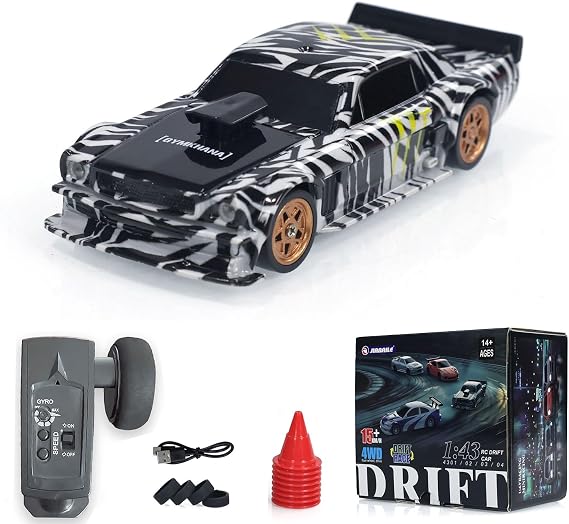 1/43 Scale RC Drift Racing Car Gyroscope 4WD Ready to Drive Mini Car High Speed Model