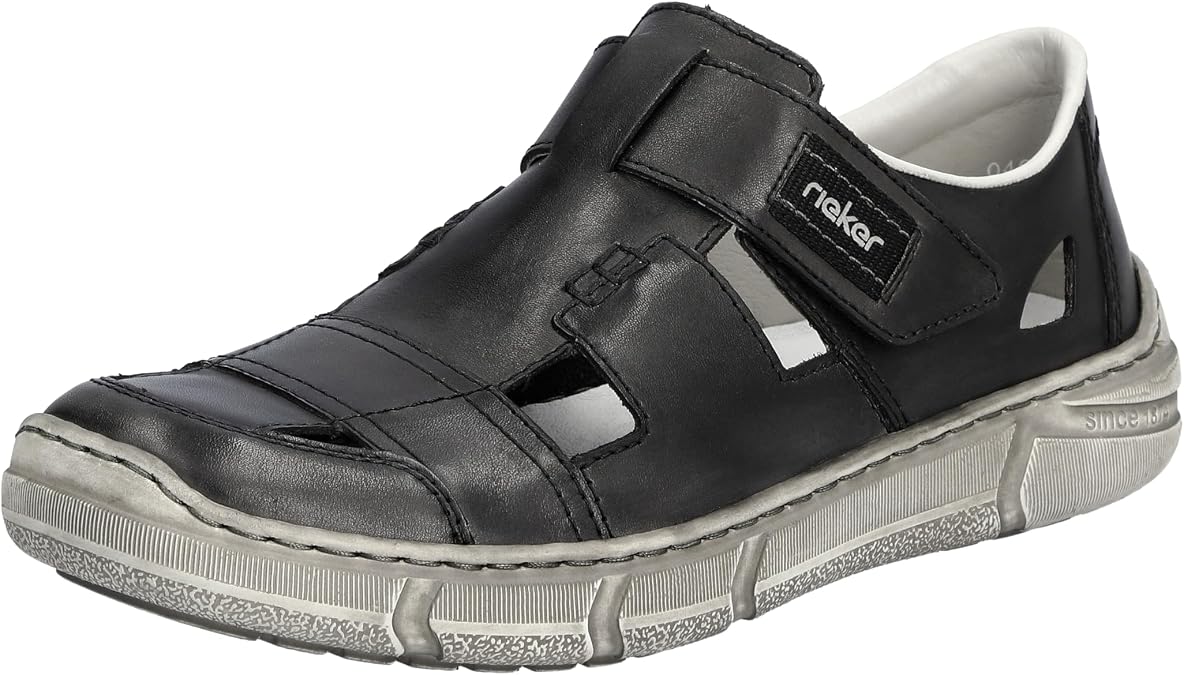 Rieker 04050-40 Men's Slippers Leather Grey