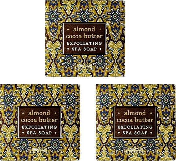 Almond & Cocoa Butter Exfoliating Spa Soap by Greenwich Bay Trading Co.