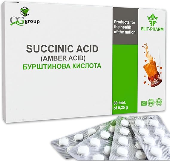 Succinic Acid 80/0.25g Amber Acid