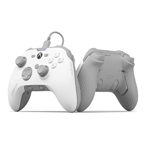 SCUF VALOR Wired Performance Xbox Controller Customizable Back Paddles, Instant Triggers, Anti-Drift TMR Thumbsticks, Audio Controls, Xbox Series X|S, Xbox One, Windows PC White