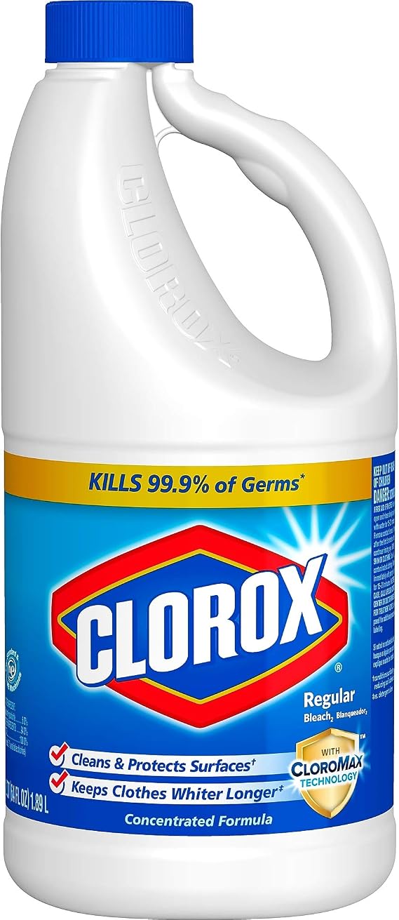 Clorox Bleach Regular, 96 oz