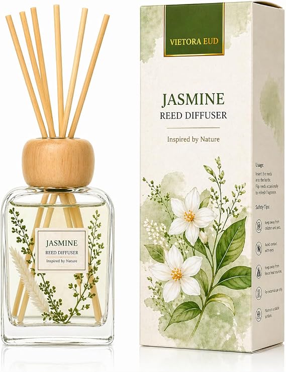 Jasmine Reed Diffuser, 3.4 Fl Oz