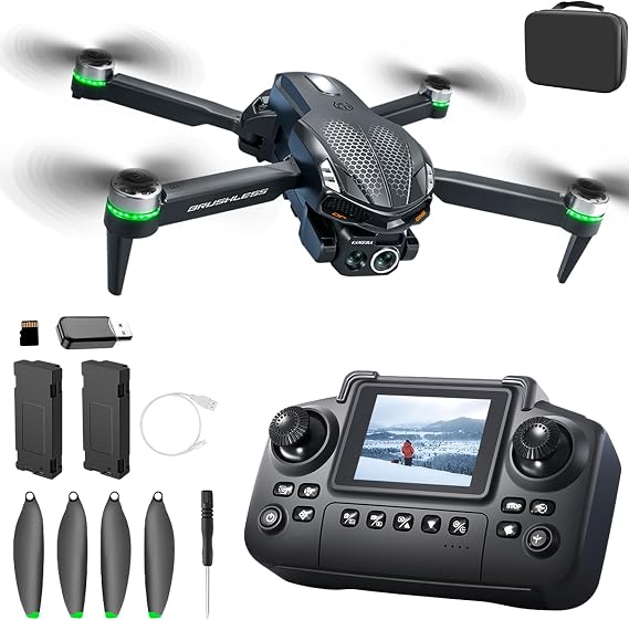 S168 Drone with Screen Controller, Brushless Motor, Altitude Hold.