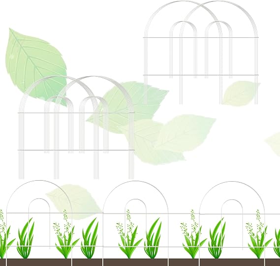 FOREHOGAR Decorative White Garden Fence Border 18in X50ft Bundle Decorative Garden Folding Border Fence 18in X20ft