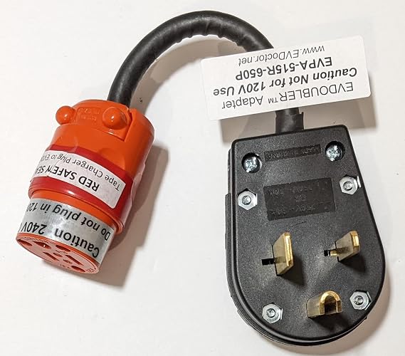 Fits Toyota Prius Prime. The Amazing EVDOUBLER is a Low Cost Upgrade Adapter, Just Plug it in for Fast Level 2 Electric Vehicle Car EVSE Charging. Needs a NEMA 6-50 Outlet
