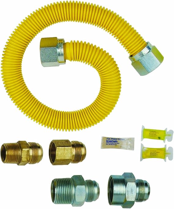 BrassCraft PSB1096 L Tankless Water Heater Gas Installation Kit