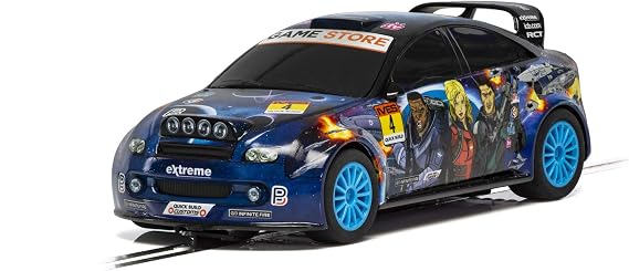Scalextric Team Rally Space 1:32 Slot Race Car C3962 - Black & Blue