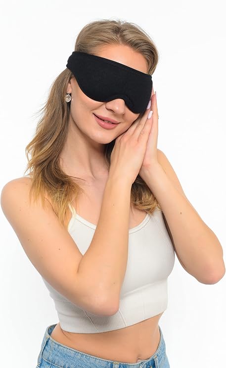 SAUNA SUIT Washable Black Cotton Sleeping Mask Eye Tape