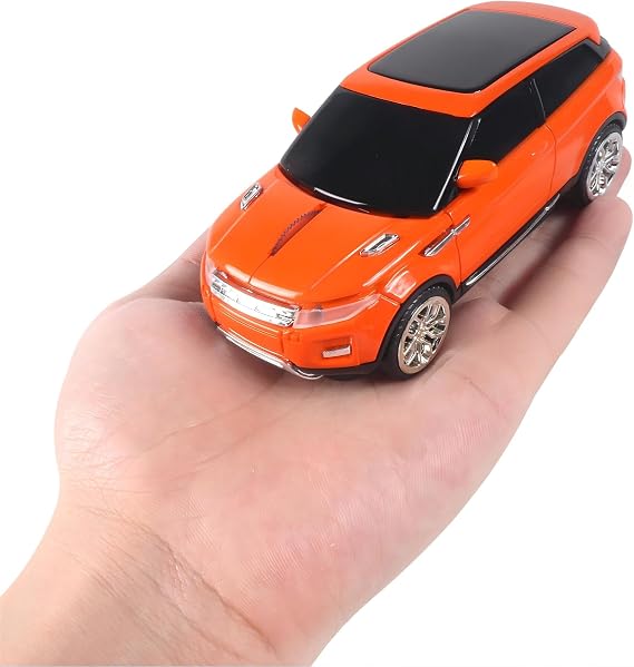 elec Space Wireless Mouse Car Computer Mouse for PC Laptop (Orange)