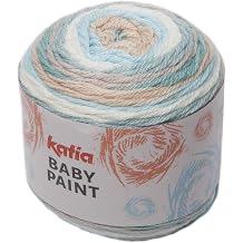 Katia Baby Paint - Color 101, Green, Coffee, Blue