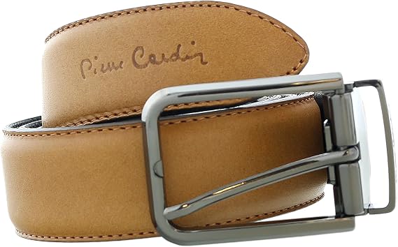 Pierre Cardin Light Brown Smooth Classic D-Ring Adjustable Belt Adjustable Mens Belt-38