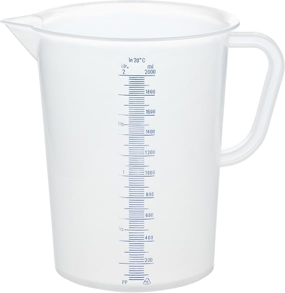 GRÄWE Measuring Jug 2 Litre Plastic with Litre Scale