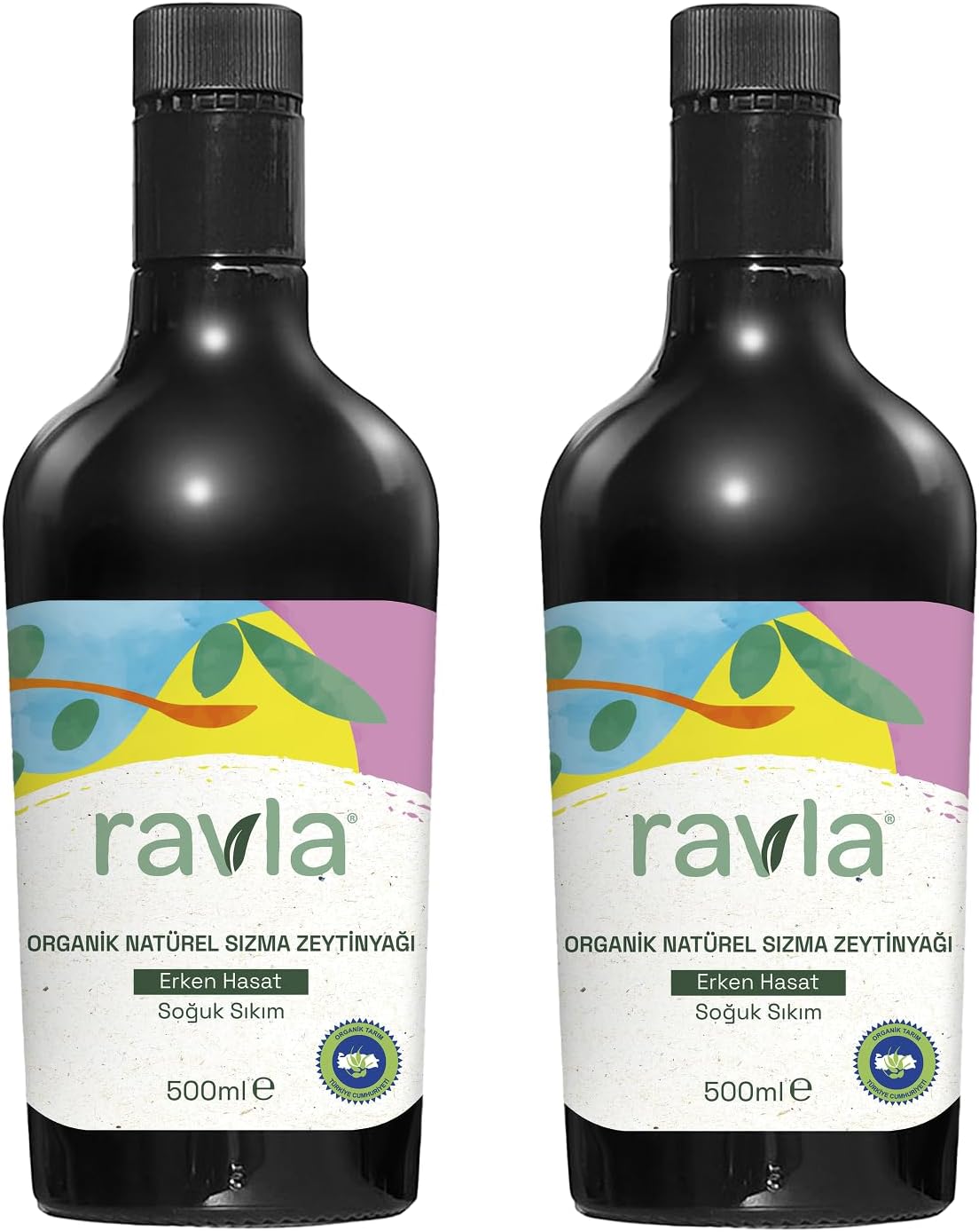 2li Ürün - Ravla Organik Zeytinyağı - Bebek Çocuk Yüksek Polifenol 500ml