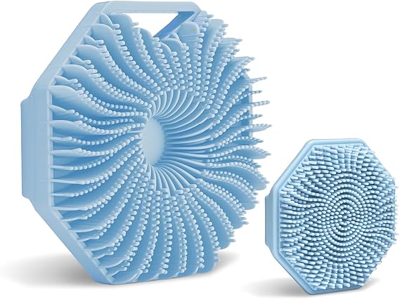 Sud Scrub Body Scrubber + Face Scrubber Set (Blue)