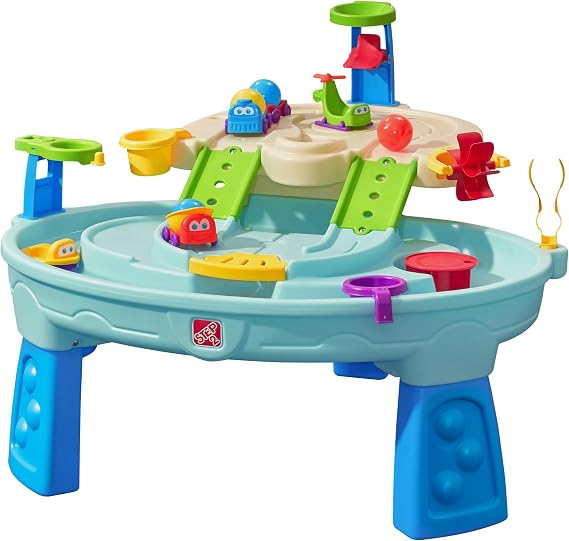 Step2 Ball Buddies Adventure Center Water Table for Kids, Indoor and Outdoor Kids Water Sensory Table Pool, Ages 1.5+ Years Old, 23 Piece Water Toy Accessories, Blue