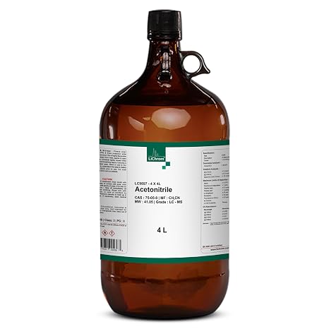 LCMS Grade Acetonitrile, High Purity, 4X4L