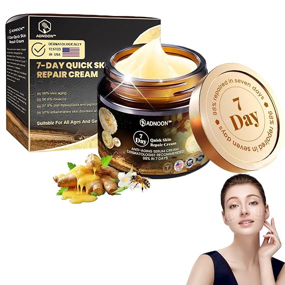 ADNOON 7-Day Multi-Effect All-in-One Skincare Cream, ADNOON Skin Care Cream, Professional Bee Venom Cream, Fine Line Skin Care Cream for All Skin Types (1 Bottle)