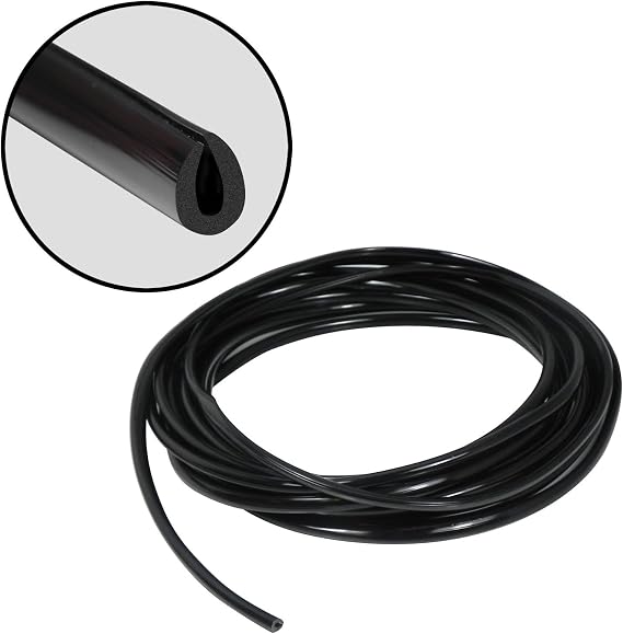 14 Feet Gloss Black U Shape Reduced Size Car Door Edge Guard Trim
