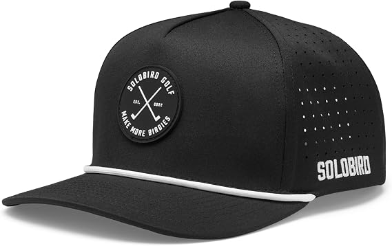 Golf Hat for Men - Golf Snapback - Fun Hat for Golfing - Rope Golf Hat for Men and Women - Make More Birdies
