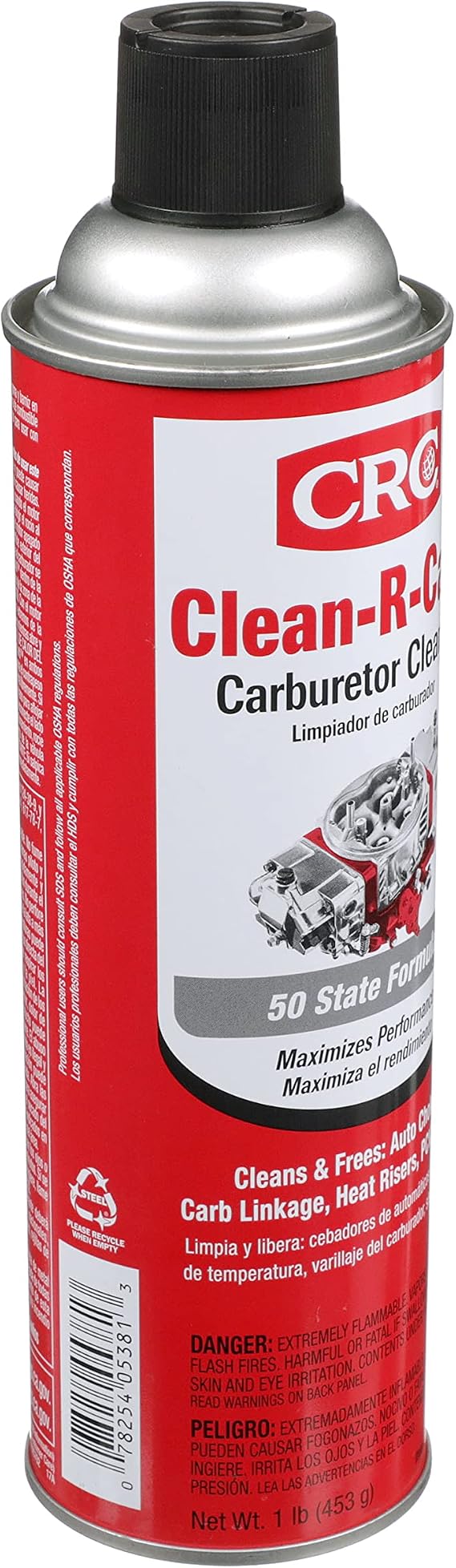 CRC Clean-R-Carb Carburetor Cleaner (50 State Formula), 16 Wt Oz