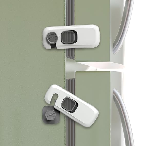 Fridge Lock 5 Pack, Child Proof Refrigerator Lock, Fridge Locks for Kids, Child Safety Locks for Doors, RV Refrigerator, Oven Lock Child Safety Cabinet Locks