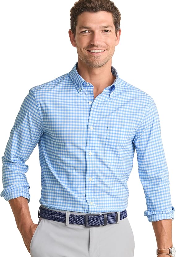 vineyard vines Classic Fit Gingham OTG Brrr Shirt